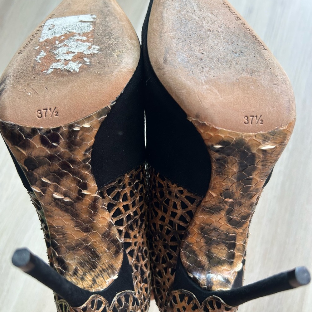 Alexandre Birman Women’s Python & Black Suede Ank… - image 6